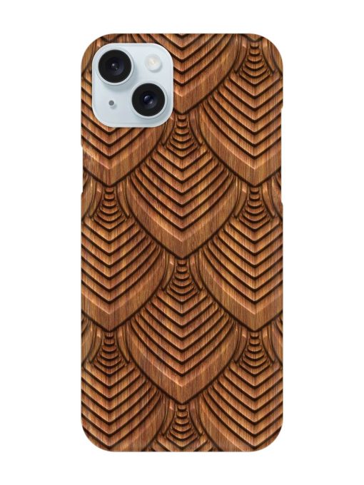 Carved Pattern On Snap Case for Apple Iphone 15 Plus Zapvi