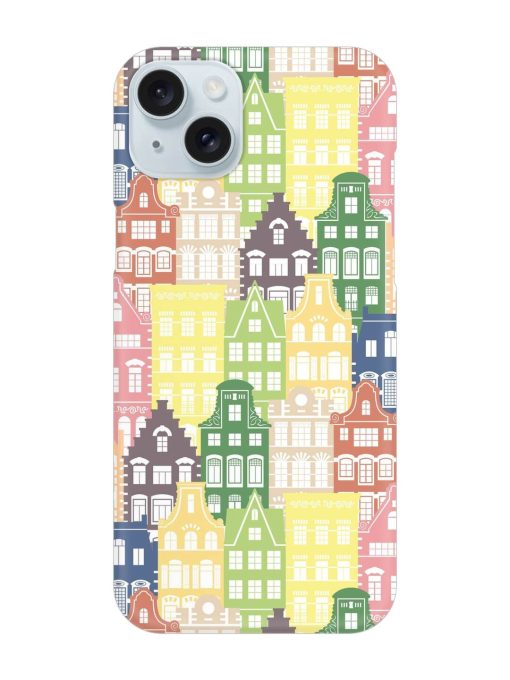 Seamless Shapes Pattern Snap Case for Apple Iphone 15 Plus Zapvi