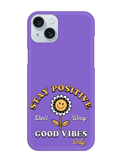 Retro Positive Flower Snap Case for Apple Iphone 15 Plus Zapvi