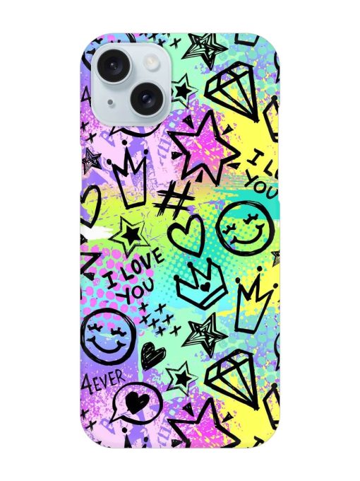 Bright Seamless Pattern Snap Case for Apple Iphone 15 Plus Zapvi