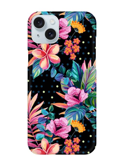 Seamless Floral Pattern Snap Case for Apple Iphone 15 Plus Zapvi