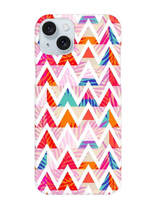 Abstract Triangle Background Snap Case for Apple Iphone 15 Plus Zapvi