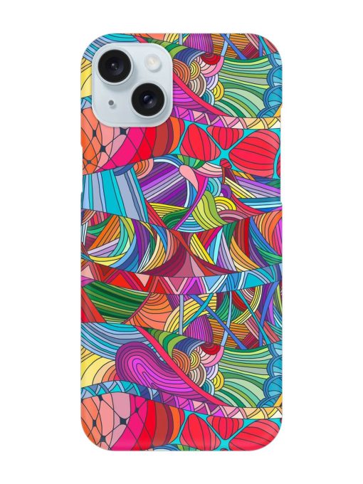 Seamless Patterns Hand Drawn Snap Case for Apple Iphone 15 Plus Zapvi