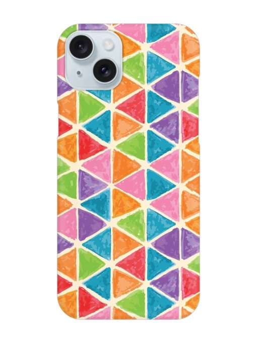 Seamless Colorful Isometric Snap Case for Apple Iphone 15 Plus Zapvi