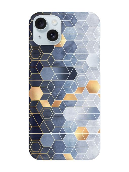 Geometric Abstraction Hexagons Snap Case for Apple Iphone 15 Plus Zapvi