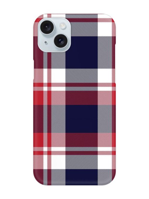 Classic Plaid Tartan Snap Case for Apple Iphone 15 Plus