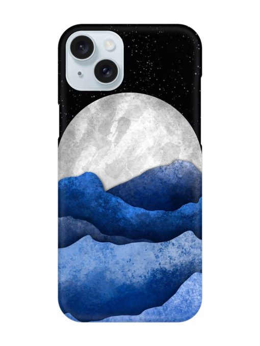 Full Moon Mountain Vector Snap Case for Apple Iphone 15 Plus