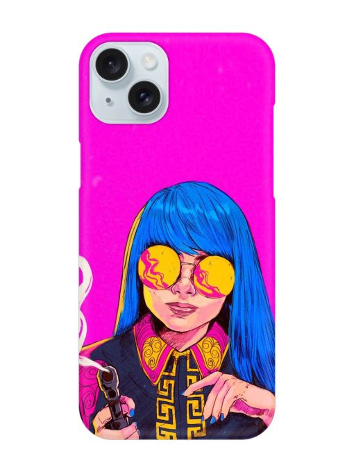 Aesthetic Anime Girl Snap Case for Apple Iphone 15 Plus Zapvi