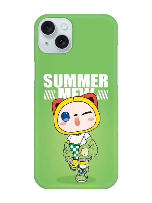 Summer Mew Snap Case for Apple Iphone 15 Plus Zapvi