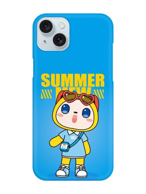 Summer Mew Cartoon Snap Case for Apple Iphone 15 Plus Zapvi