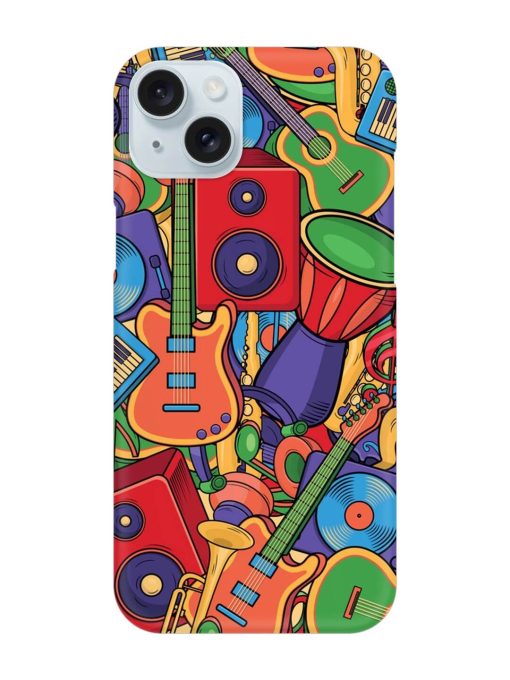 Colorful Music Art Snap Case for Apple Iphone 15 Plus Zapvi