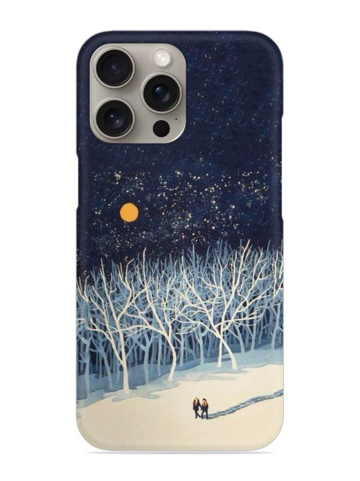 Full Moon Snowshoe Tour Snap Case for Apple Iphone 15 Pro Zapvi