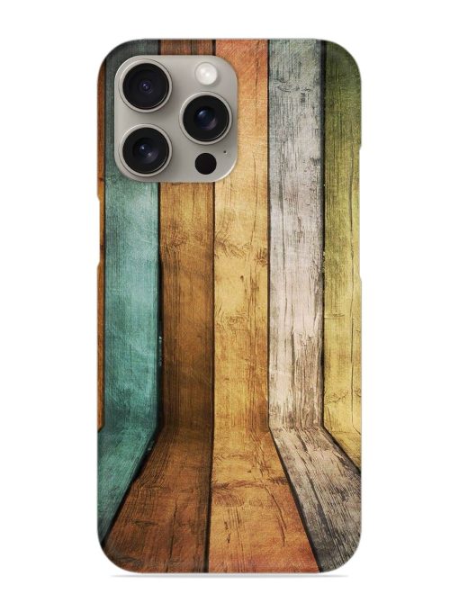 Wooden Realistic Art Snap Case for Apple Iphone 15 Pro Zapvi