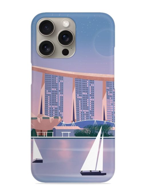 Singapore Scenery Architecture Snap Case for Apple Iphone 15 Pro Zapvi