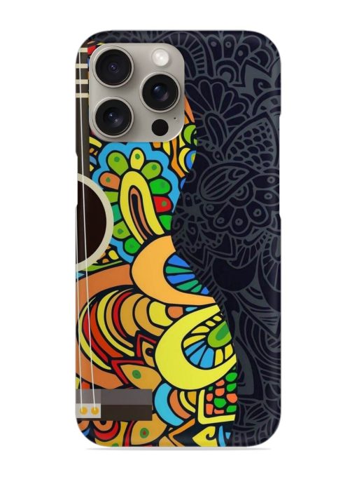 Guitar Vector Art Snap Case for Apple Iphone 15 Pro