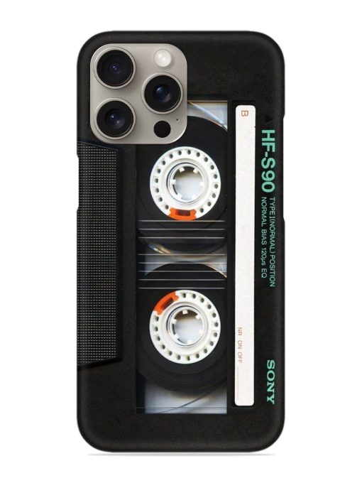 Sony Hf-S90 Cassette Snap Case for Apple Iphone 15 Pro