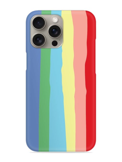 Rainbow Premium Shade Snap Case for Apple Iphone 15 Pro Zapvi