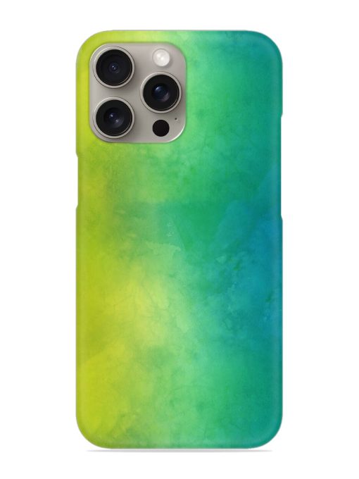 Yellow Green Gradient Snap Case for Apple Iphone 15 Pro