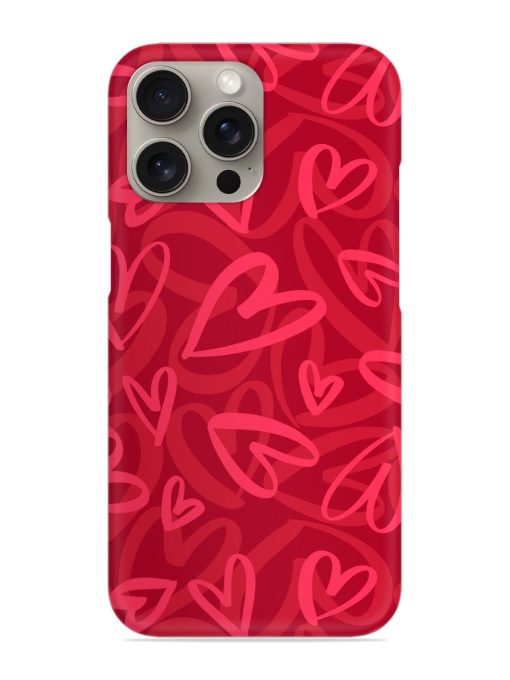 Seamless Romantic Pattern Snap Case for Apple Iphone 15 Pro Zapvi