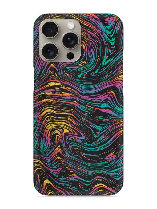 Abstract Liquid Colors Snap Case for Apple Iphone 15 Pro Zapvi