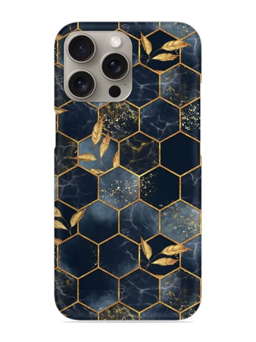 Marble Hexagon Seamless Snap Case for Apple Iphone 15 Pro Zapvi