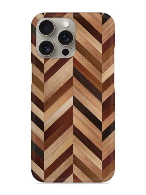 Seamless Wood Parquet Snap Case for Apple Iphone 15 Pro Zapvi