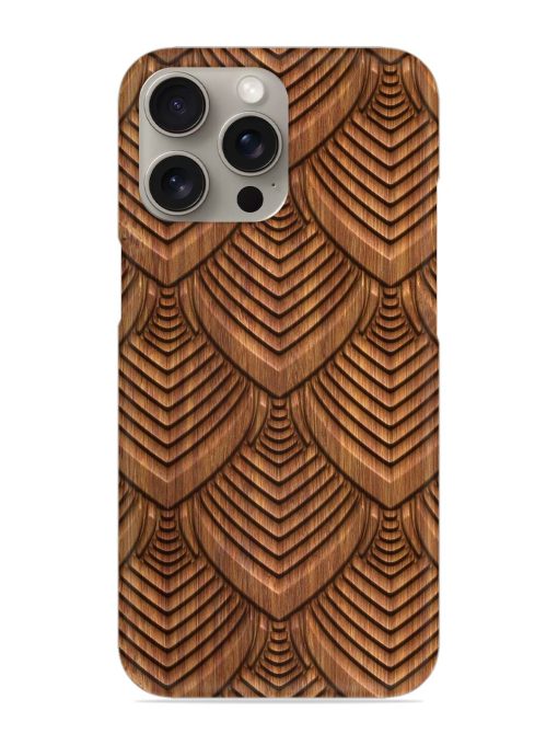 Carved Pattern On Snap Case for Apple Iphone 15 Pro