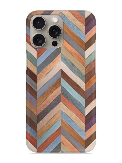 Seamless Wood Parquet Snap Case for Apple Iphone 15 Pro Zapvi