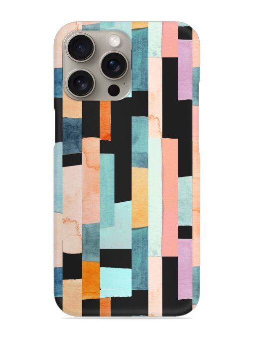 Geometric Seamless Pattern Snap Case for Apple Iphone 15 Pro Zapvi