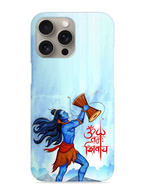 Illustration Lord Shiva Snap Case for Apple Iphone 15 Pro Zapvi