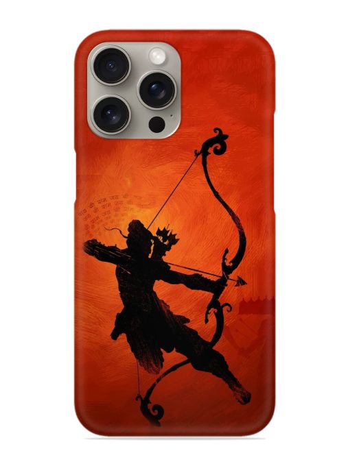 Illustration Lord Rama Snap Case for Apple Iphone 15 Pro Zapvi