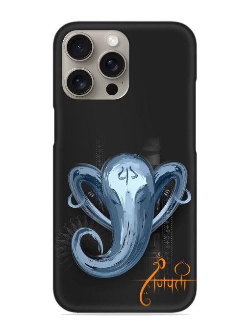 Illustration Lord Ganpati Snap Case for Apple Iphone 15 Pro Zapvi