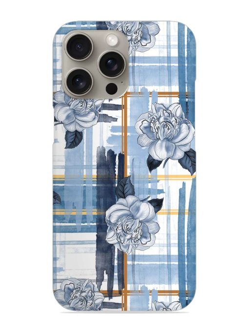 Watercolor Pattern Rose Snap Case for Apple Iphone 15 Pro