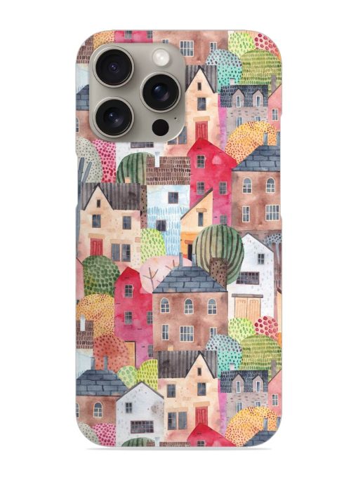 Abstract Seamless Pattern Snap Case for Apple Iphone 15 Pro Zapvi