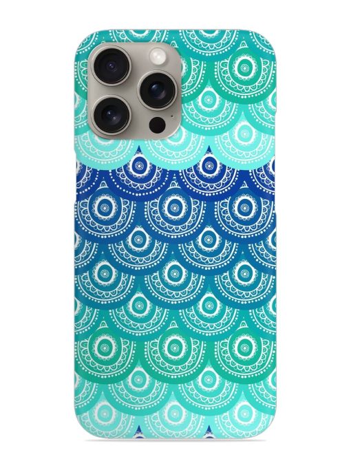 Ethnic Seamless Pattern Snap Case for Apple Iphone 15 Pro Zapvi