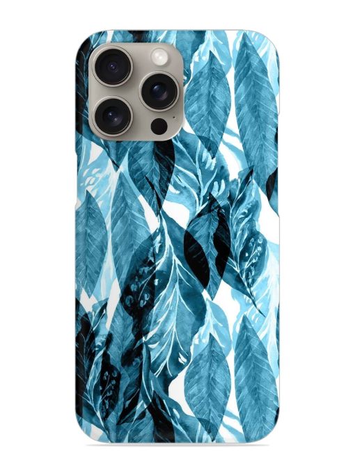 Leaves Pattern Jungle Snap Case for Apple Iphone 15 Pro Zapvi