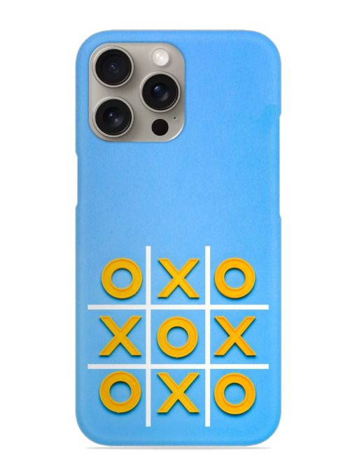 Yellow Plastic Crosses Snap Case for Apple Iphone 15 Pro Zapvi