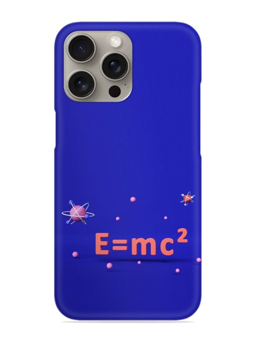 Formula Relativity Equation Snap Case for Apple Iphone 15 Pro Zapvi