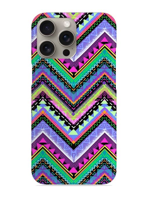 Tribal Aztec Print Snap Case for Apple Iphone 15 Pro Zapvi