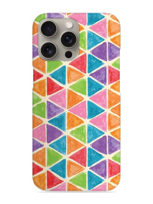 Seamless Colorful Isometric Snap Case for Apple Iphone 15 Pro