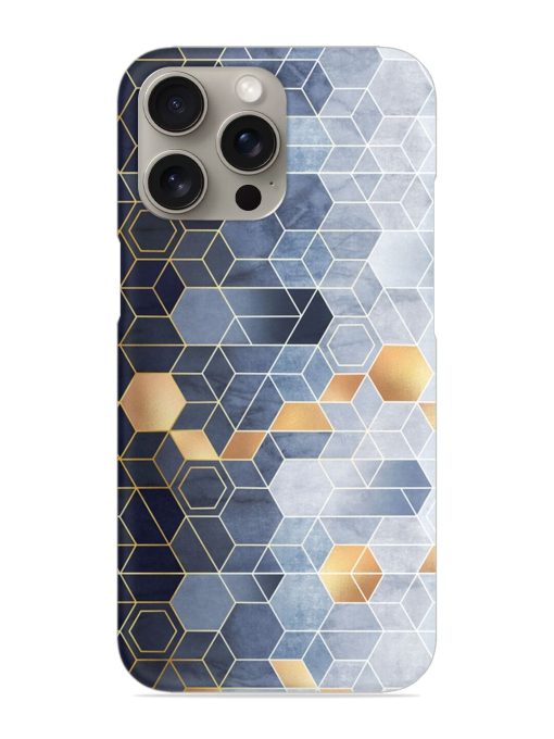 Geometric Abstraction Hexagons Snap Case for Apple Iphone 15 Pro