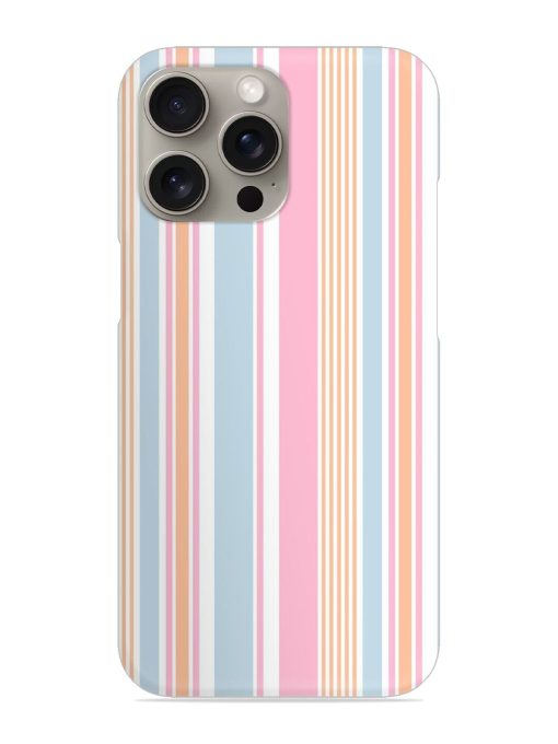 Stripe Seamless Pattern Snap Case for Apple Iphone 15 Pro Zapvi