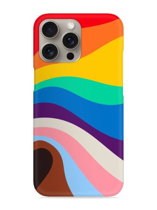 Minimal Pride Art Snap Case for Apple Iphone 15 Pro Zapvi