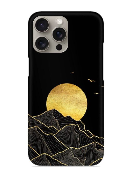 Golden Sunrise Snap Case for Apple Iphone 15 Pro Zapvi