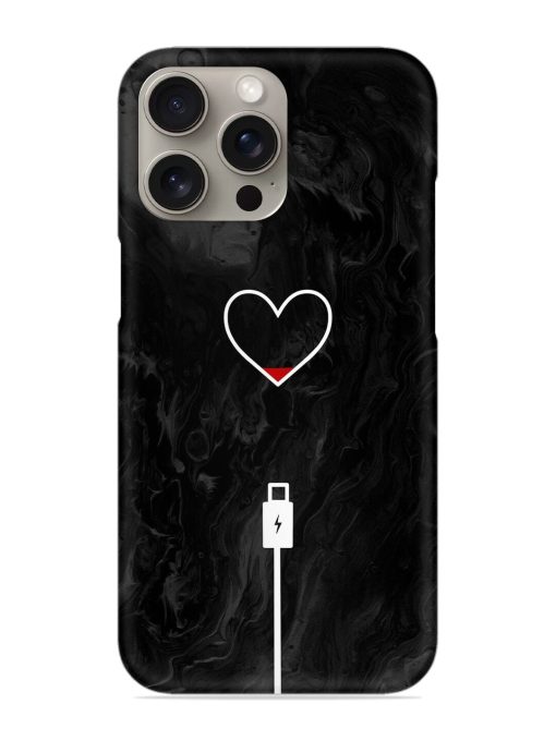 Heart Charging Vector Snap Case for Apple Iphone 15 Pro