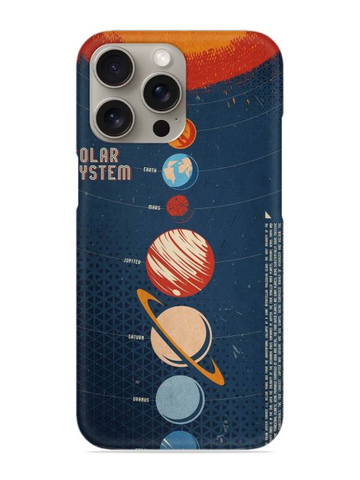 Solar System Vector Snap Case for Apple Iphone 15 Pro