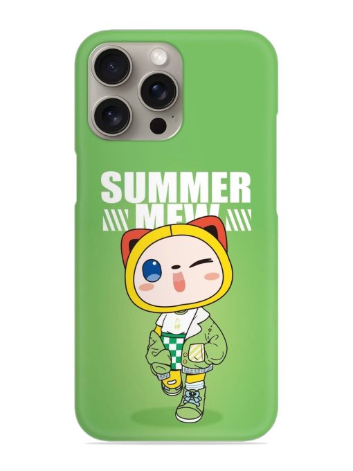 Summer Mew Snap Case for Apple Iphone 15 Pro Zapvi