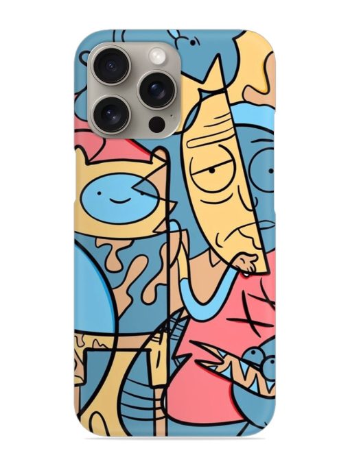 Silly Face Doodle Snap Case for Apple Iphone 15 Pro