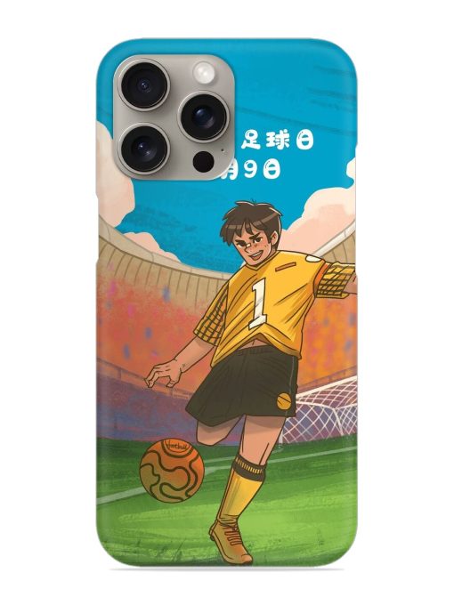 Soccer Kick Snap Case for Apple Iphone 15 Pro Zapvi