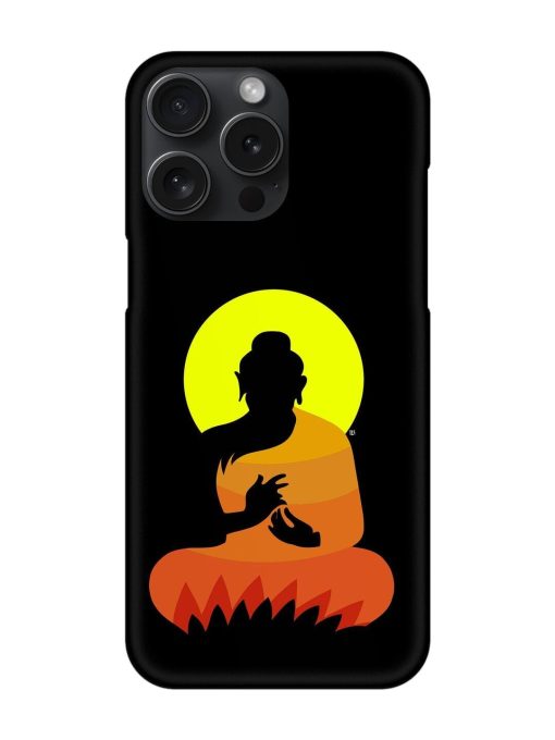 Buddha Art Black Snap Case for Apple Iphone 15 Pro Max Zapvi